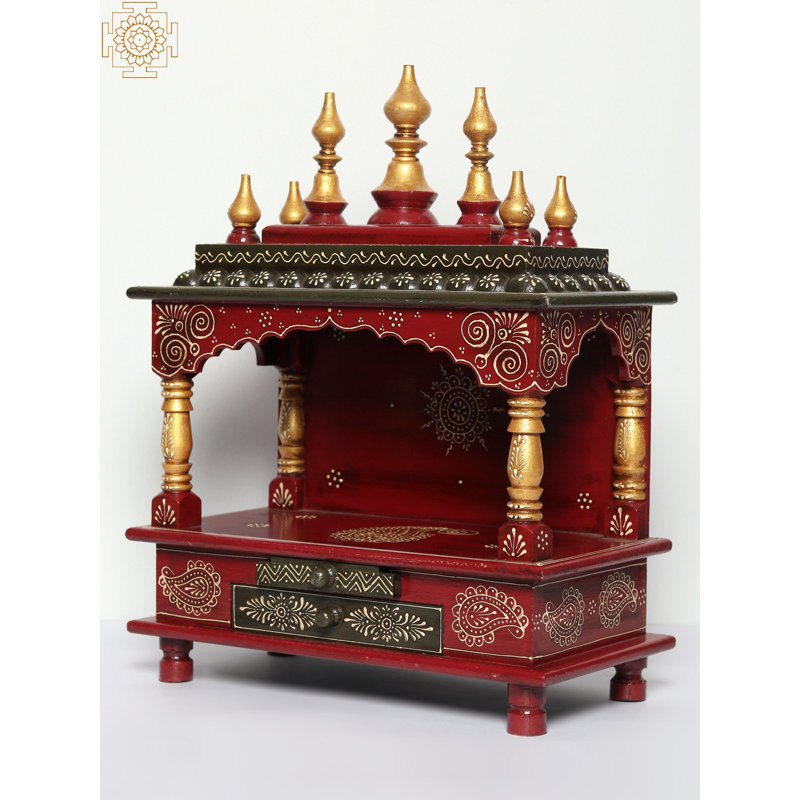 19" Wooden Temple (Mandir)