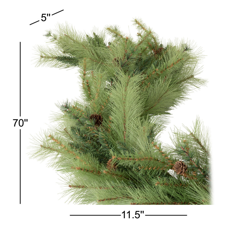 70'' in. Faux Pine Garland