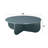 Round Coffee Table, Teal High Gloss