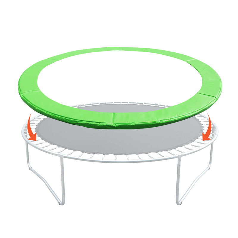 Coussin de protection pour trampoline Aoodor, Vert, H 0,6 po x l 120 po x P 120 po