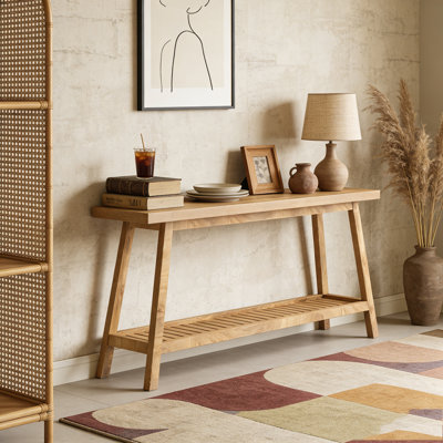 Farmhouse Entryway Table 2-Tier Sofa Table