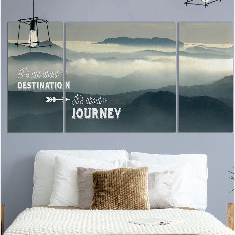 « the voyage », impression à multiples images sur toile, H 32 po x l 64 po x P 1,5 po