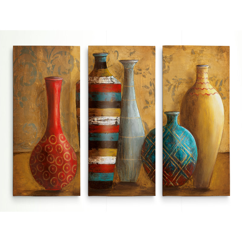 " Vessels Of Tabuk " 3 - Pieces, 24" H x 36" W x 1.5" D