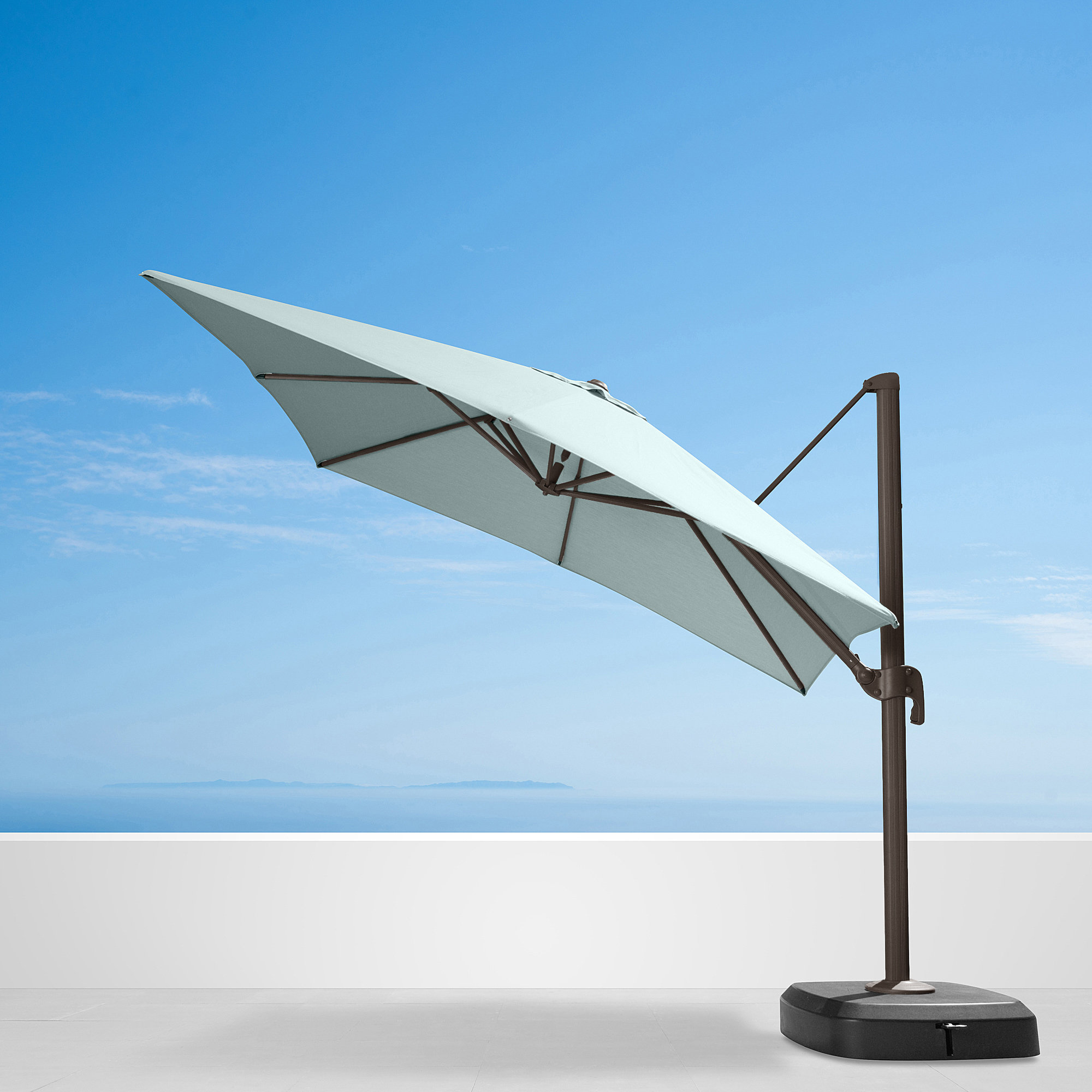 Tredyn 120'' Sunbrella® Cantilever Outdoor Umbrella, Spa