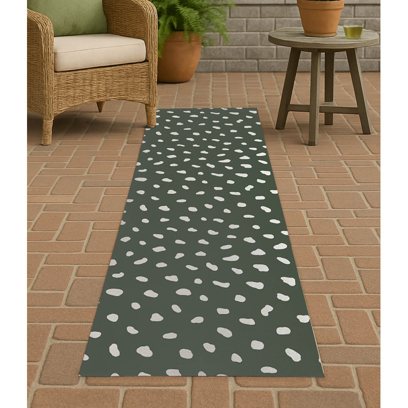 Tapis d'extérieur antidérapant Paint Drop, Tapis de couloir 2 pi 6 po x 8 pi