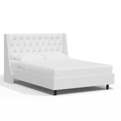 Alane Upholstered Wingback Bed