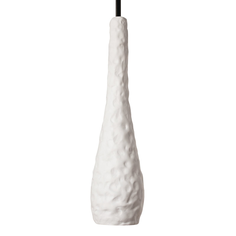 Luminaire suspendu 1 lumière del simple Barclee, Bisque