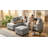Modern Gray L-Shaped Sectional Sofa