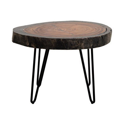 Parota Epoxy Live Edge End Table