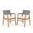 Brendalyn Rope Woven Acacia Dining Chair Set-2024256895