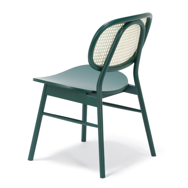 Chaise d'appoint en bois massif breton, Vert
