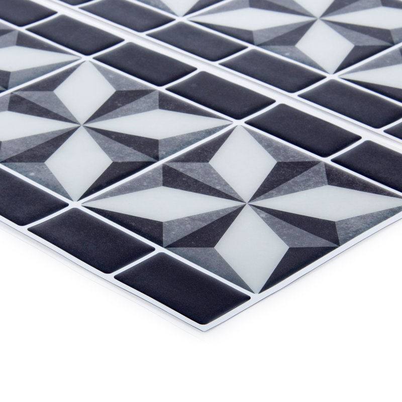 Carreau de mosaïque peler & collez en PVC 4 po x 12 po