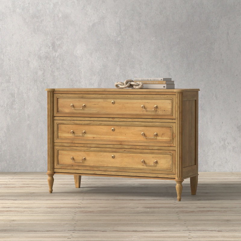 Chamberlain Solid Wood Storage Cabinet, Driftwood
