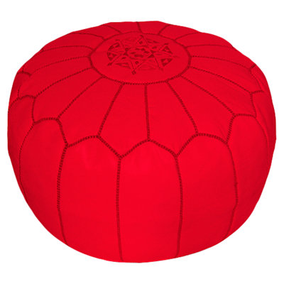 Cherise Moroccan Leather Pouf