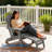 3-Postion Adjustable HDPE Adirondack Chair with Ottoman, All-Weather Folding Patio Chair with Cup Holder for Outdoor, 350lb Capacity-51096191