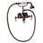 Bartlett 60.75'' x 30.5'' Freestanding Soaking Cast Iron Bathtub with Faucet