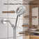 8 Function Shower Heads With Handheld Spray, High Pressure Shower Handle Set With 4.7 Inch Shower Sprayer