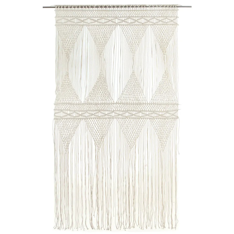 Lasseter Sheer Curtain Single Panel, Cream