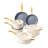 Chef Power Utility Gold 10 - Piece Ceramic Non-Stick Cookware Set Cream