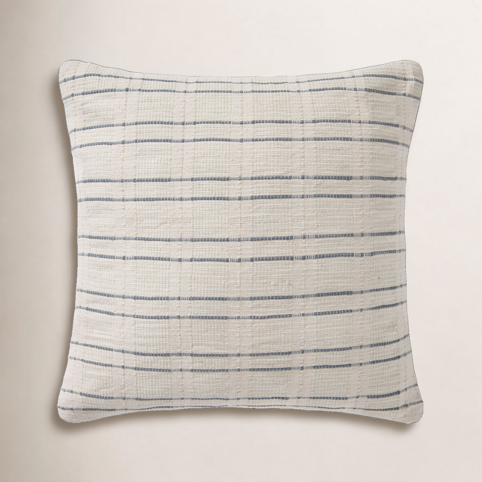 Belmont Striped Cotton Throw Pillow, Down