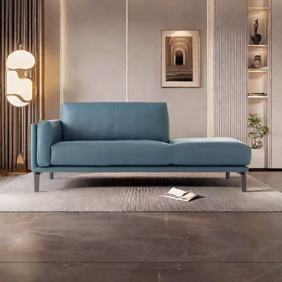 Chaise longue confortable en similicuir