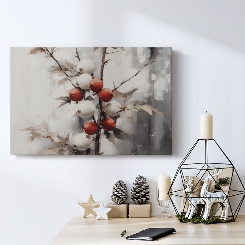 Art des Fêtes de Noël - Toile tendue avec châssis - Série 3-CLIV, H 12 po x l 18 po
