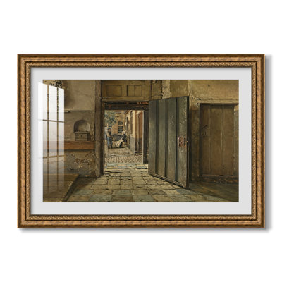The Conversation, 1884-Henri De Braekeleer-Custom Framed Canvas