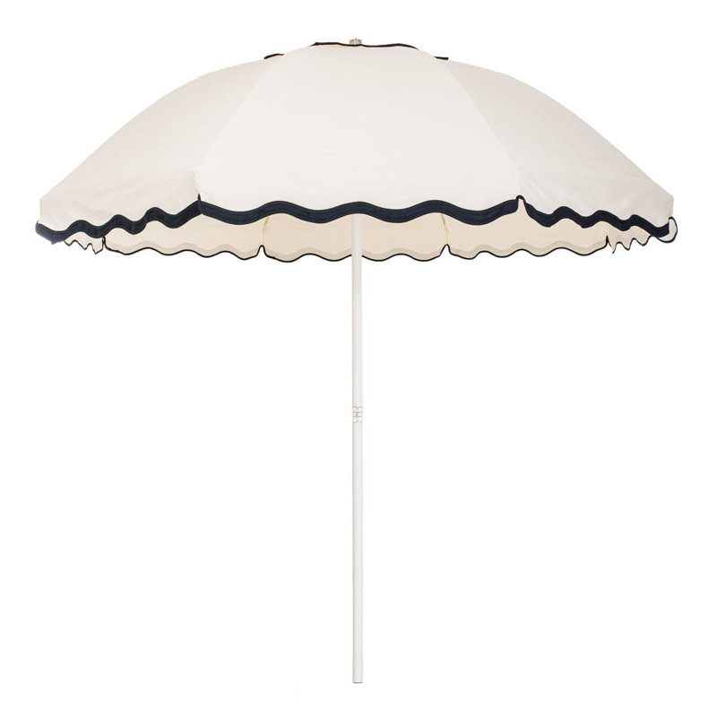 Patio 90'' W Umbrella, Navy/White