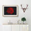 Red Rose in the Shadows - Picture Frame Painting Print-56758737-56758738