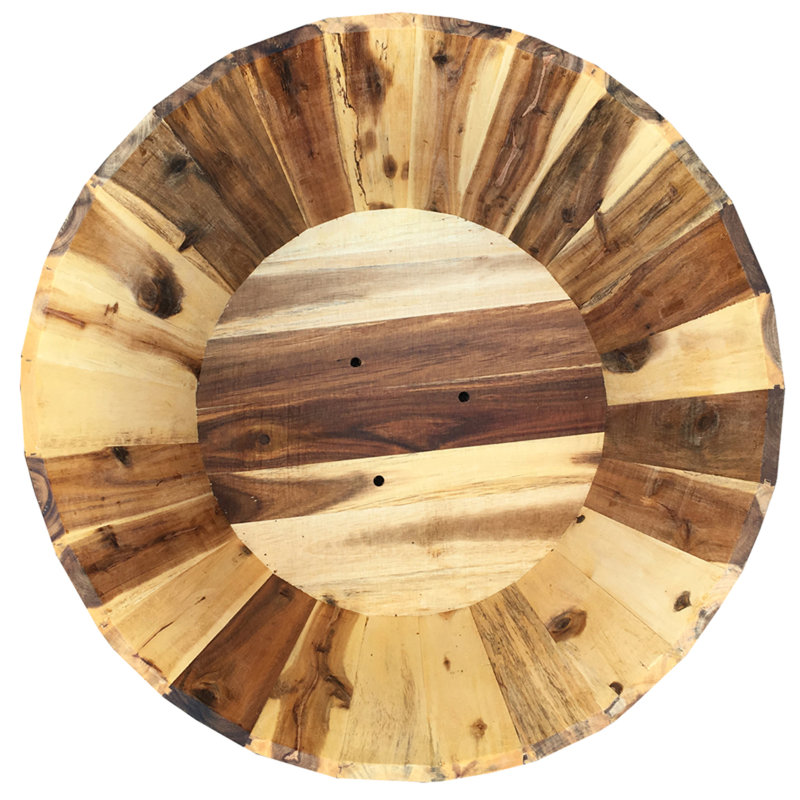 Corien Wood Barrel Planter