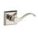 Curve Privacy Door Lever with Traditional Square Rose