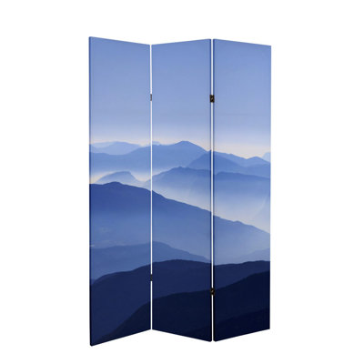 Mountain Landscape Canvas Folding Screen