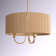 Stephane 3 - Light Single Drum Chandelier with Fabric Accents