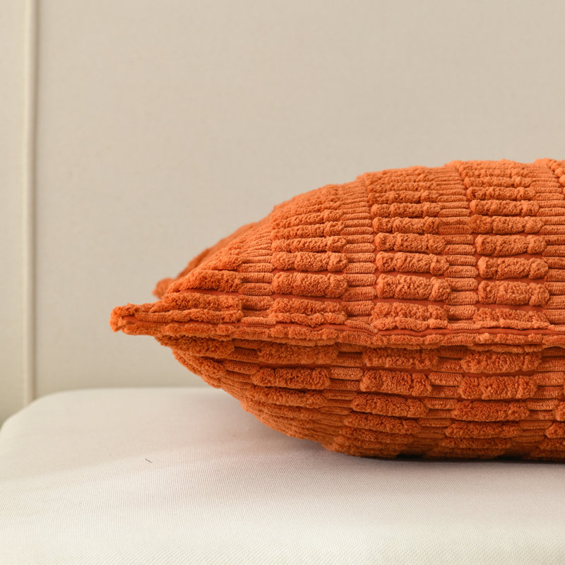  Housse pour repose-pieds Boucle, Orange brûlé, Rectangle H 14 po x l 24 po