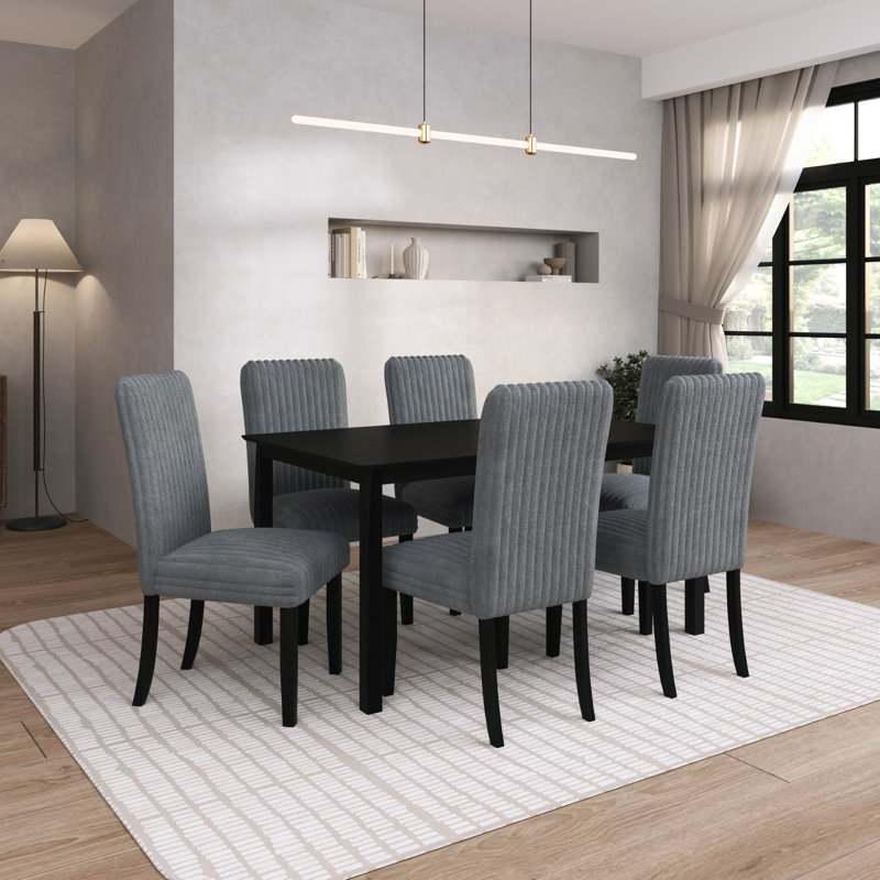 Georgina 7-Piece Dining Set, Gray