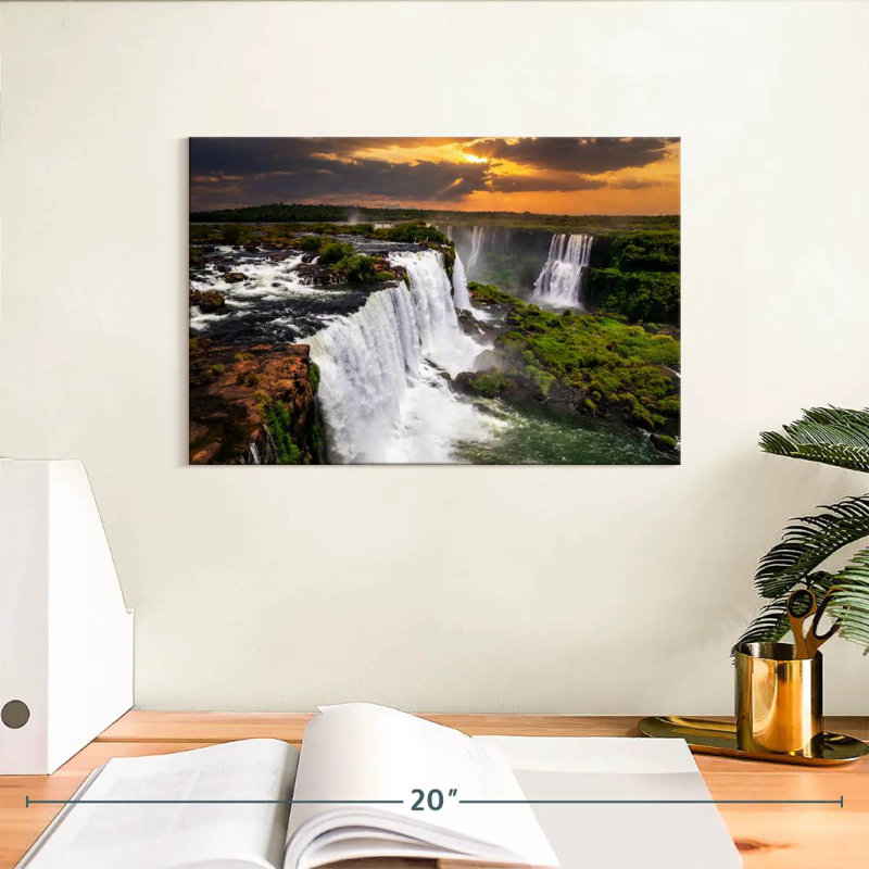 Alvord Sunset At Iguazu Falls, 8" H x 12" W