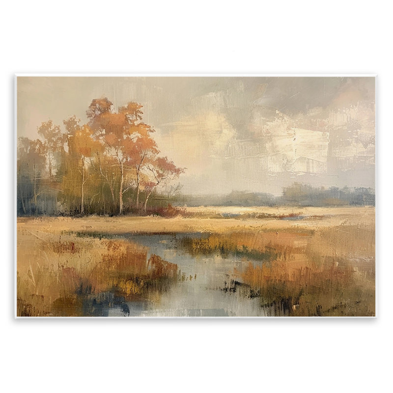 «Autumn Stream Landscape» par LSR Design Studio, H 10 po x l 15 po