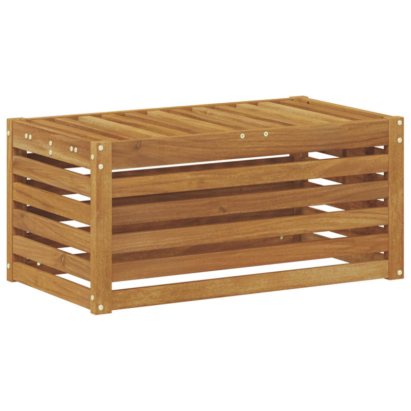 Solid Wood Outdoor Bench, 37cm H x 79cm W x 43cm D