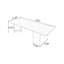 Bureau de direction rectangulaire en bois massif noyer-1535314342