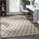 Textured Diamond Blue/Ivory Handwoven Cotton Rug