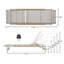 Chaise longue d'extérieur 1 pièce Aluminun-398155416