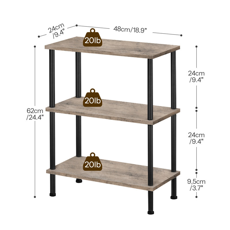 Table d'appoint haute 24,4 po Reggis, Gris