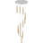 Luminaire suspendu DEL en cristal 12 lumières Dylana