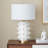 Farrington 26" Tall Ceramic Table Lamp with Fabric Shade in Matte White/White-2071930800