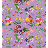 Royal Delft Floral Metallic Wallpaper Roll