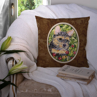Norwich Terrier Outdoor Throw Pillow