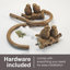Retenue de rideaux Rustic Bird on Branch - Embrasses décoratives en métal (ensemble de 2)-458033445