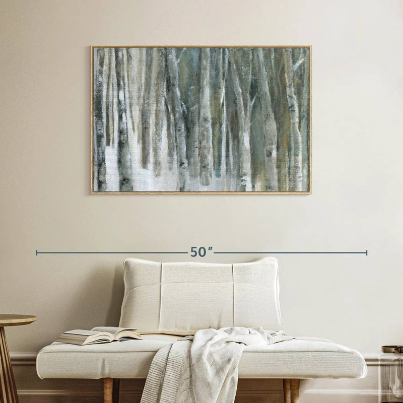 Bouleau Banff, Cadre flottant en bois naturel, 40 po x 27 po