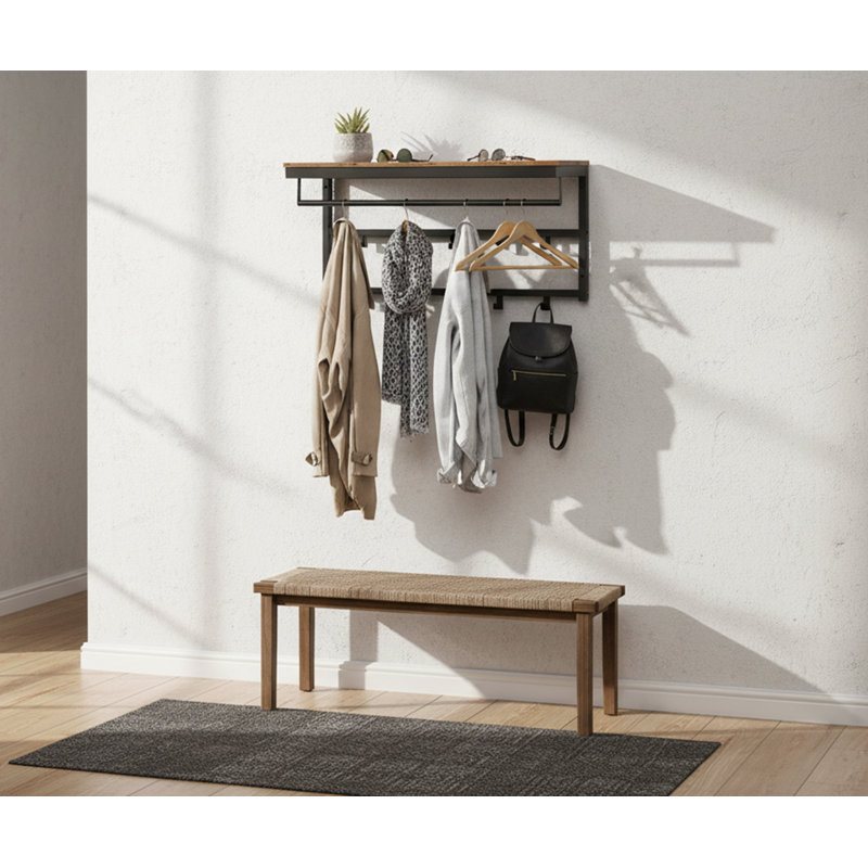 Metal Wall Mounted Required 10 - Hook Coat Rack