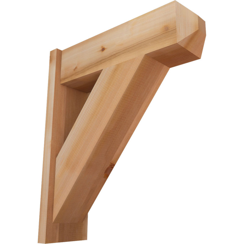 Artisan traditionnel en bois rustique, P 24 po x H 28 po, Cèdre rouge occidental l 7 1/2 po (lisse)